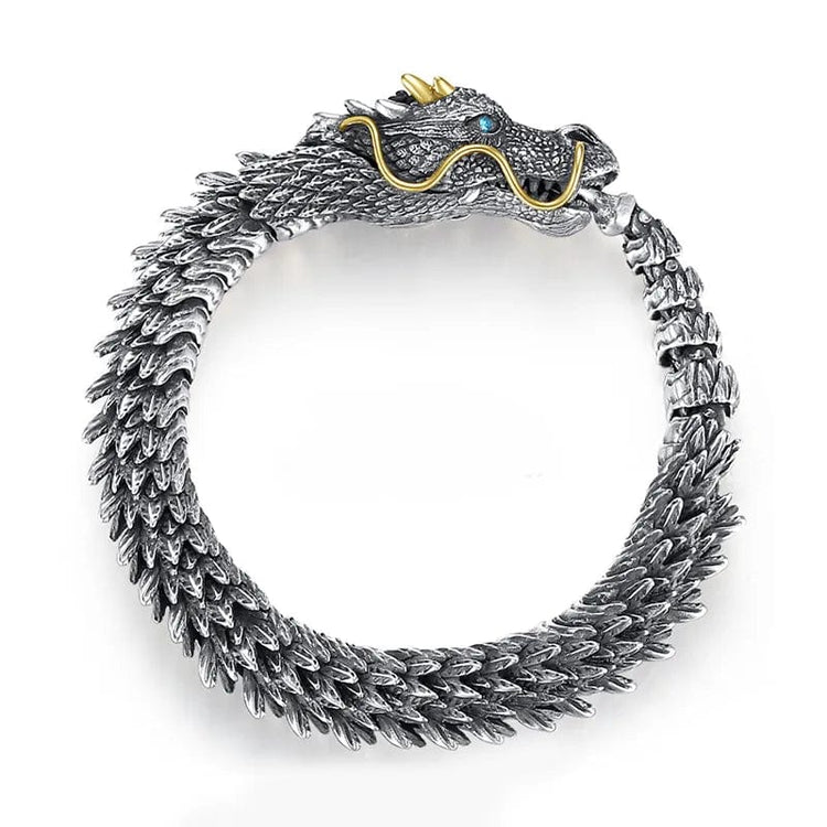 Pulsera cabeza de dragón vikingo