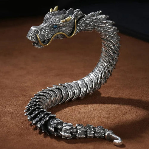 Bracelet Viking Tête de Dragon 18cm - Odins Hall