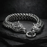 Pulsera Vikingo Cabeza de Lobo - Fenrir