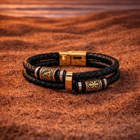 Pulsera vikinga trenzada \"Agilidad del guerrero\"