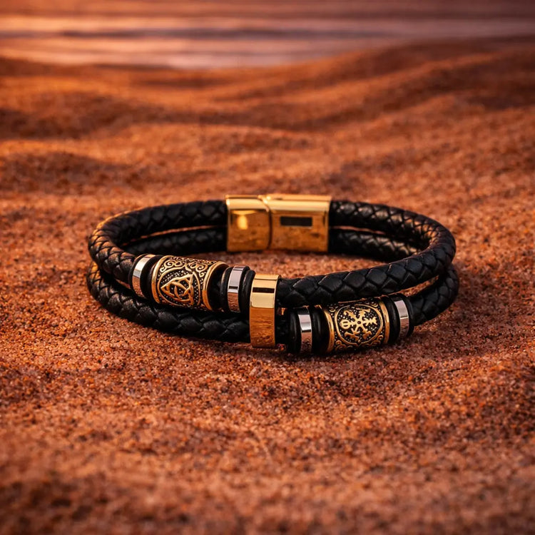Pulsera vikinga trenzada \"Agilidad del guerrero\"
