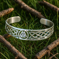 Pulsera ajustable de acero inoxidable Viking Valknut