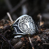 Bague Chevalière viking "La Racine des Neuf Mondes" 7 - Odins Hall