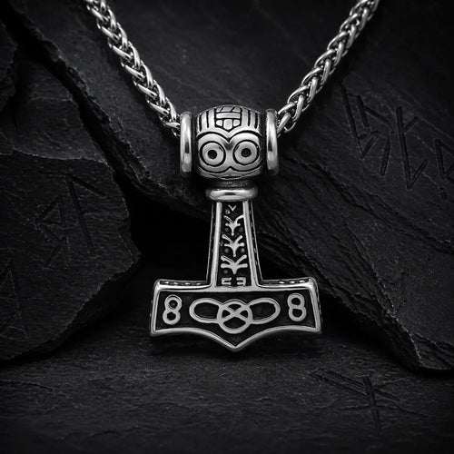 Collier nordique Collier de force Mjolnir Chaine - Odins Hall