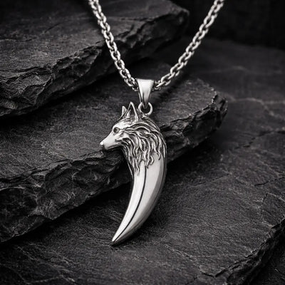 Collier nordique Collier de loup "Ne jamais abandonner" - Odins Hall