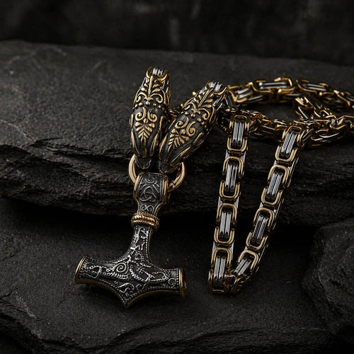 Collier nordique Collier de roi viking - Symbole de la puissance de Thor - Odins Hall