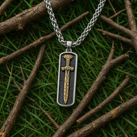 Collar de espada de combate vikinga