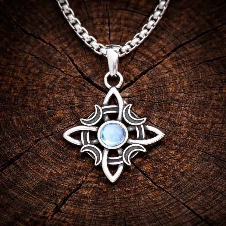 Collar \"Guarda la luz\" con piedra de luna