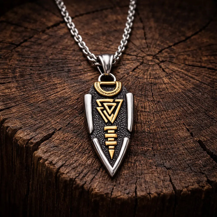Collar lanza de Odín - Valknut