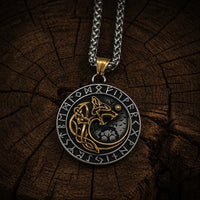 Collar Lobo Gigante Dorado - Fenrir