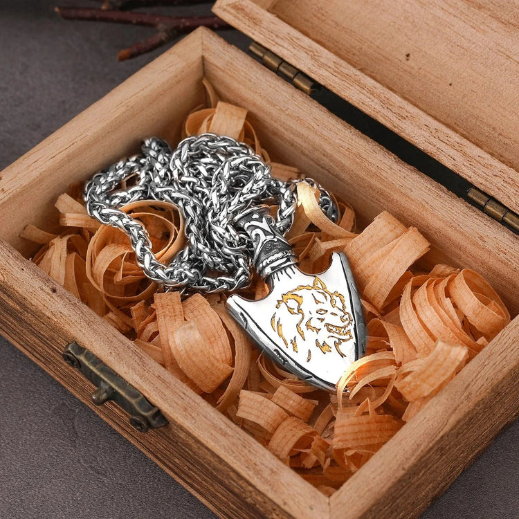Collar con punta de lanza de Fenrir