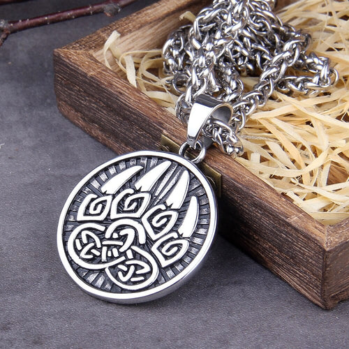 collier Collier Viking "Collier d'Ursus d'Odin" Argent / 70 cm - Odins Hall