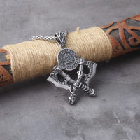 Collar vikingo \"Twin Axe Necklace