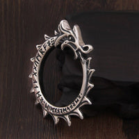 Colgante de plata de ley 925 - Runa Ouroboros