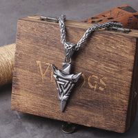 Collar Vikingo \"Odin's Lance Valknut Necklace