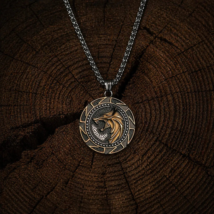 Collar vikingo poder de los lobos nórdicos