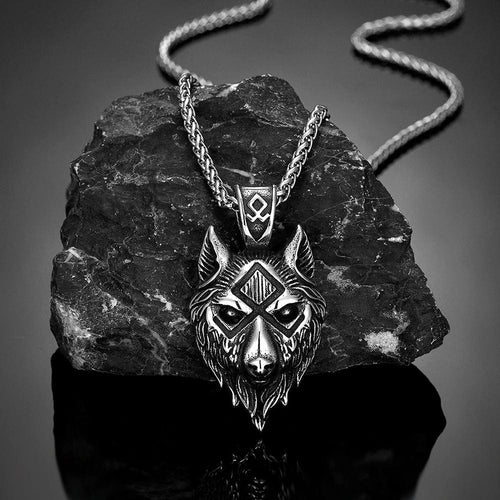 Collier viking tête de loup - Fenrir With Chain / 60CM - Odins Hall