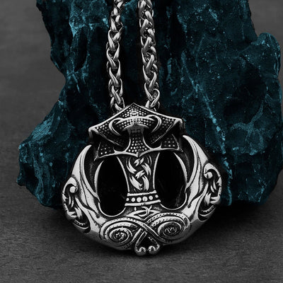 Collar vikingo "Medallón del Martillo y el Mensajero