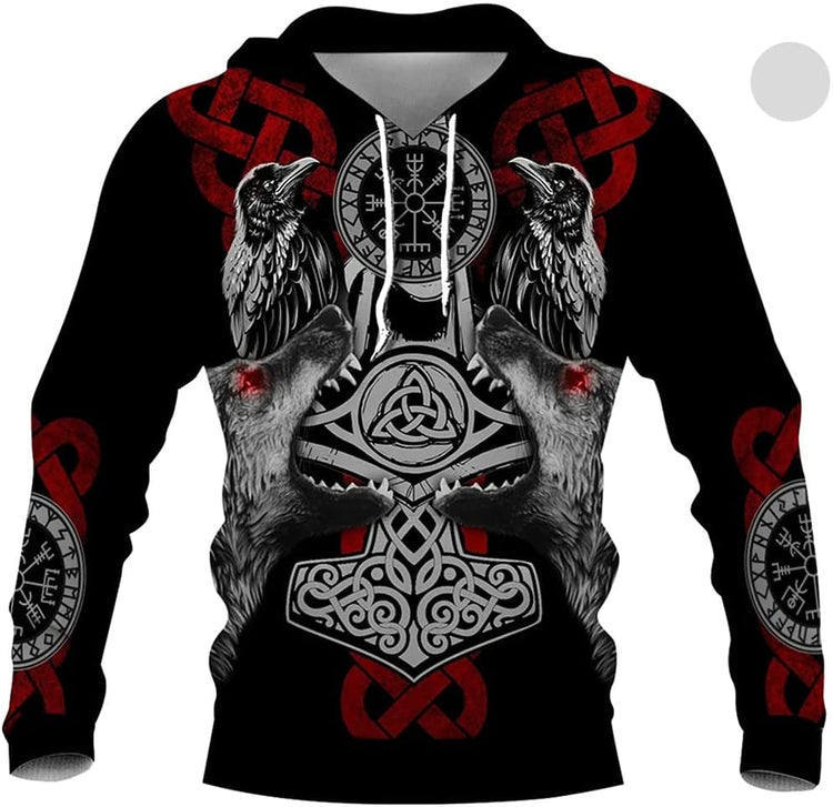 Sudadera con capucha Viking "Compass of Destiny