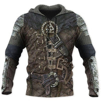 Sudadera vikinga con capucha \"Valhalla Armour Hoodie