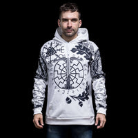 Sudadera Vikinga Enigma Rúnico y Vegvisir