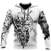 Vêtement Hoodie Viking "Vegvisir Géant - Compass de la Vie" S - Odins Hall