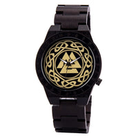 Reloj de madera - Valknut