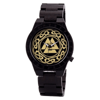 Reloj de madera - Valknut