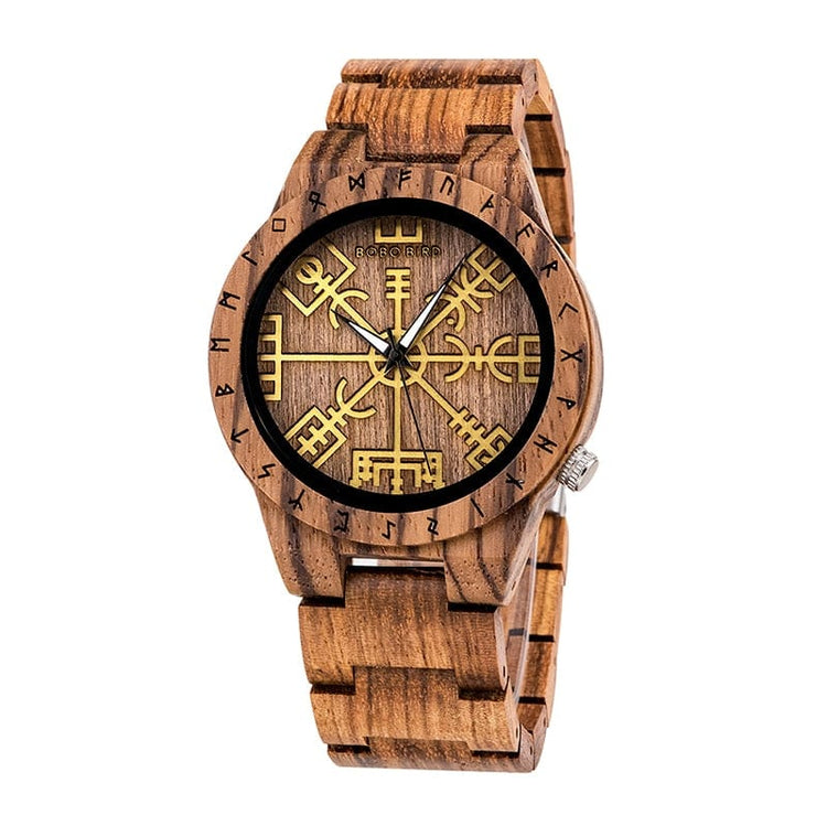 Reloj de madera - Vegvisir