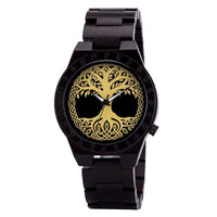 Reloj de madera - Yggdrasil