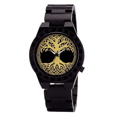 Reloj de madera - Yggdrasil
