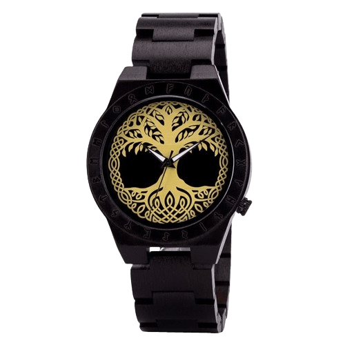 Reloj de madera - Yggdrasil