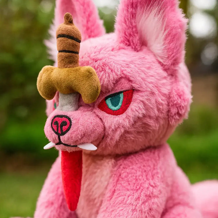 Peluche de lobo Fenrir - Rosa