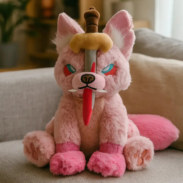 Peluche de lobo Fenrir - Rosa