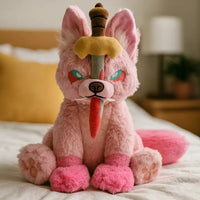 Peluche de lobo Fenrir - Rosa