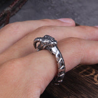 Anillo de serpiente de acero inoxidable - Ouroboros