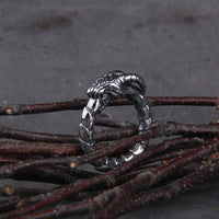 Anillo de serpiente de acero inoxidable - Ouroboros