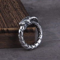 Anillo de serpiente de acero inoxidable - Ouroboros