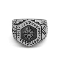 Anillo de brújula rúnica de Vegvisir