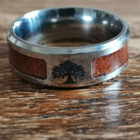 Anillo Yggdrasil - acero inoxidable