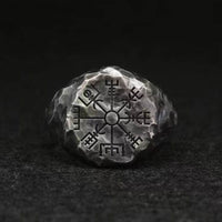 Anillo \"Sigue tu camino\" Vegvisir | Acero inoxidable