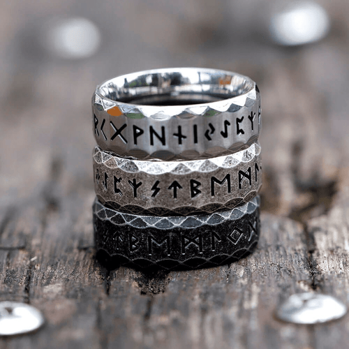 Bague Bague viking rune "Sagesse du héros" - Odins Hall