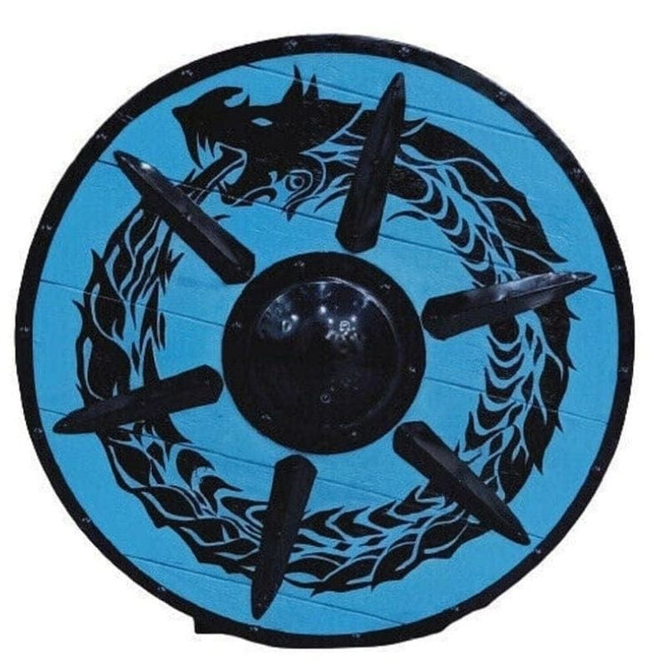 Escudo vikingo símbolo de ouroboros