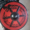 Bouclier Bouclier viking symbole ouroboros Rouge - Odins Hall