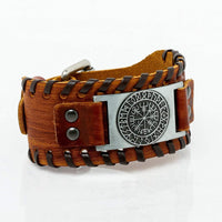 Pulsera vikinga de cuero