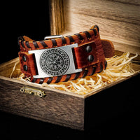 Pulsera vikinga de cuero