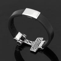 Pulsera de cuero Martillo de Thor - Mjolnir