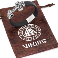 Pulsera de cuero Martillo de Thor - Mjolnir