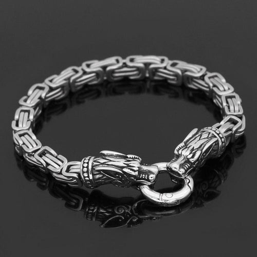 Bracelet Bracelet loup Geri et Freki | Acier inoxidable - Odins Hall