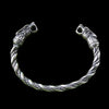 Bracelet Bracelet Viking de Ragnar Argent (circonférence 21cm) - Odins Hall